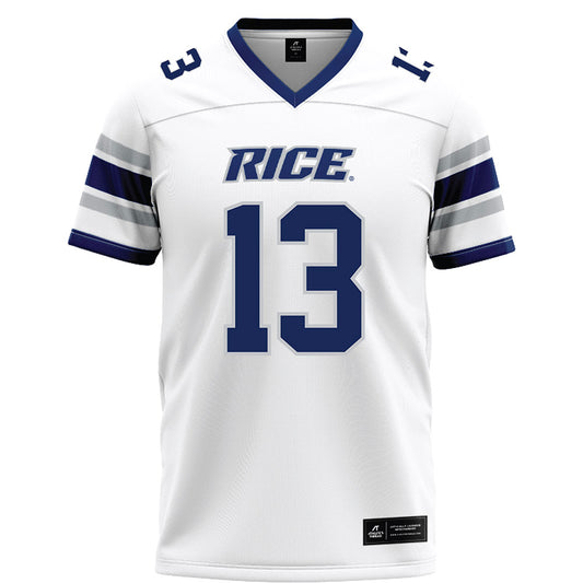 Rice - NCAA Football : Maxwell Mosey - White Football Jersey-0