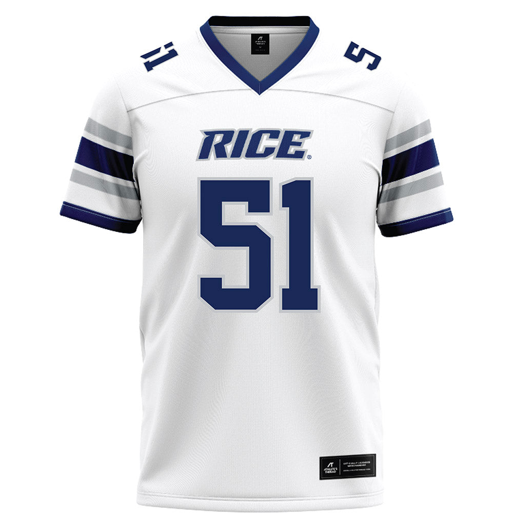 Rice - NCAA Football : Phoenix Derichsweiler - White Football Jersey-0