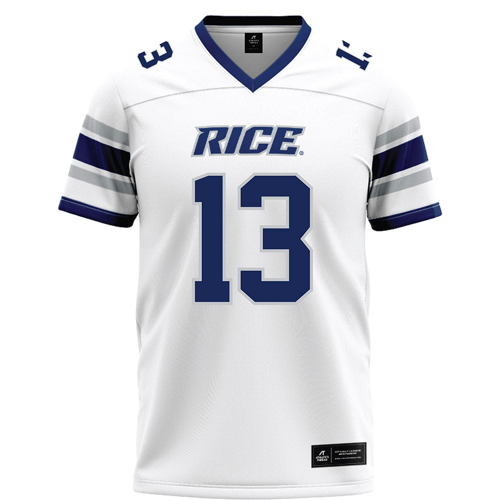 Rice - NCAA Football : Maxwell Mosey - White Football Jersey-0