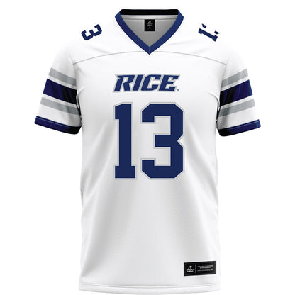 Rice - NCAA Football : Maxwell Mosey - White Football Jersey-0