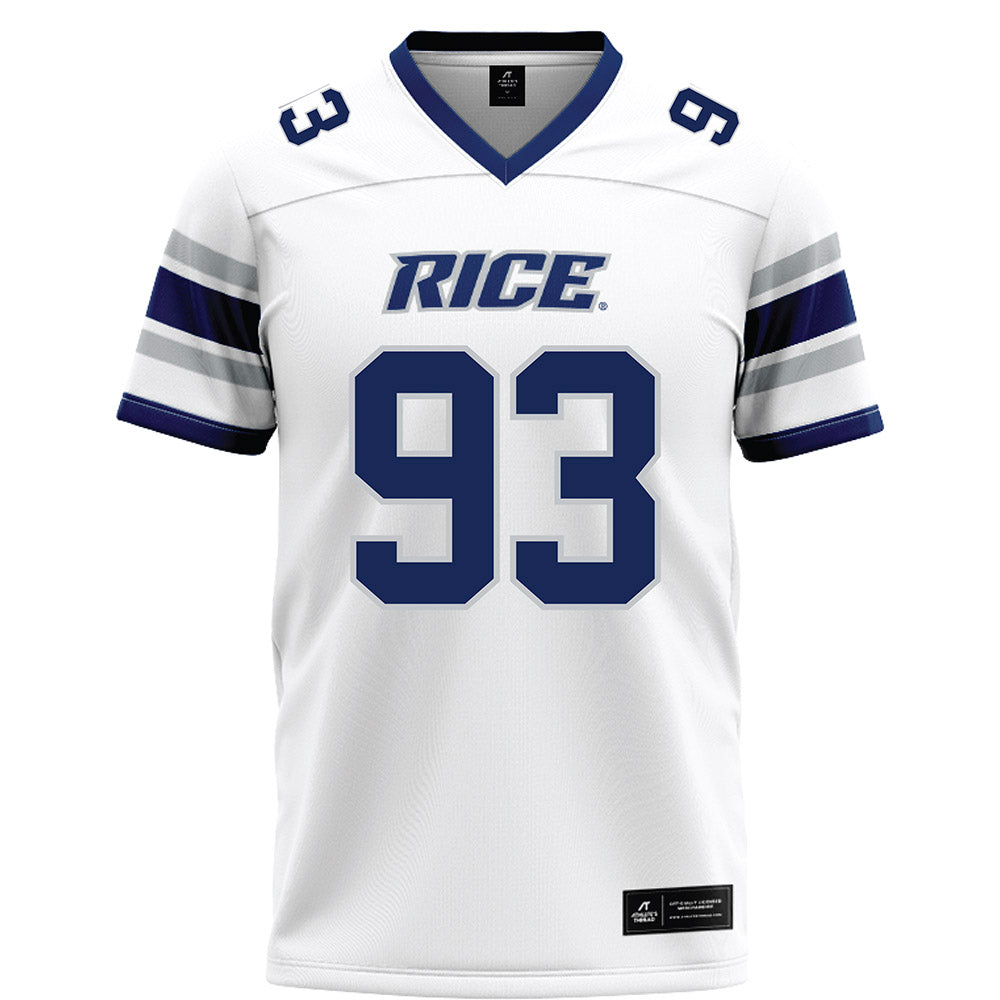 Rice - NCAA Football : Quincy Tchikou - White Football Jersey-0