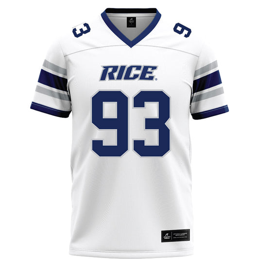 Rice - NCAA Football : Quincy Tchikou - White Football Jersey-0