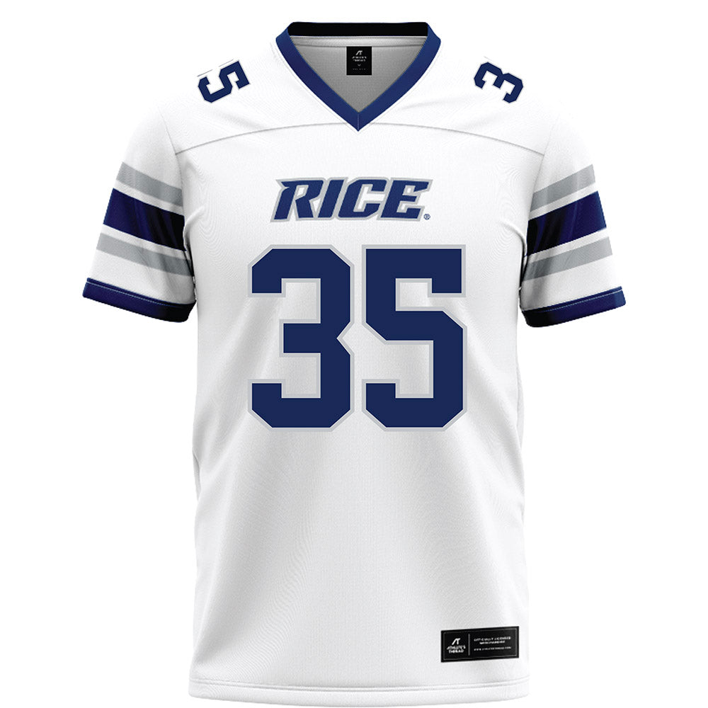 Rice - NCAA Football : Elijah Brown - White Football Jersey-0