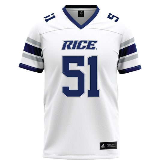 Rice - NCAA Football : Phoenix Derichsweiler - White Football Jersey-0