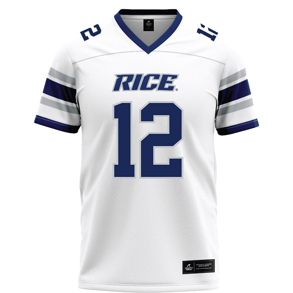 Rice - NCAA Football : Jamir Benjamin - White Football Jersey-0