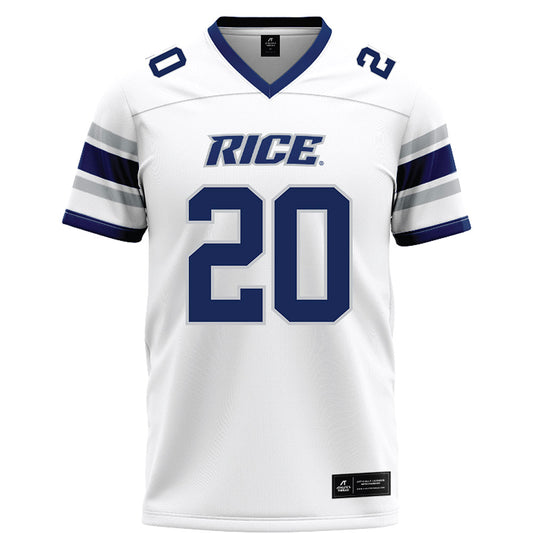 Rice - NCAA Football : Bailey Fletcher - White Football Jersey-0