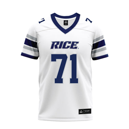 Rice - NCAA Football : Cole Principe - White Premium Football Jersey-0
