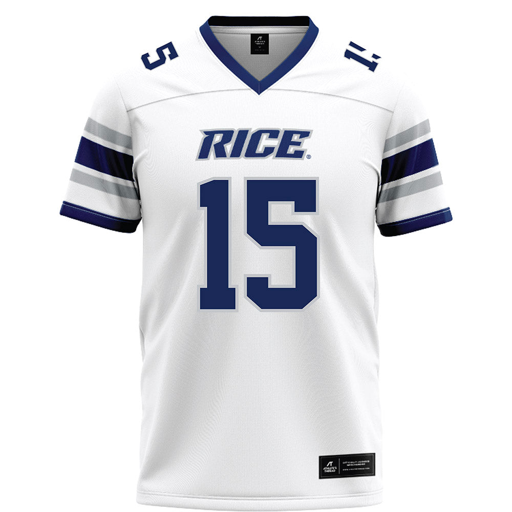 Rice - NCAA Football : Matthew Aribisala - White Football Jersey-0