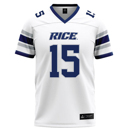 Rice - NCAA Football : Matthew Aribisala - White Football Jersey-0