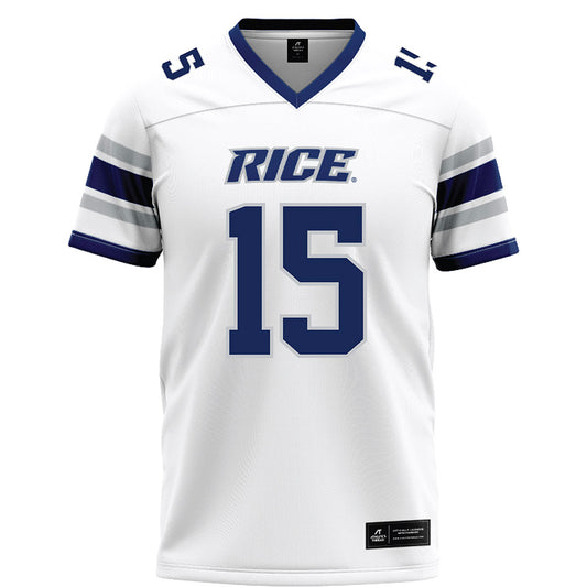 Rice - NCAA Football : Matthew Aribisala - White Football Jersey-0