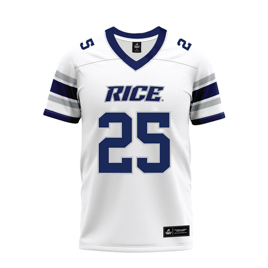 Rice - NCAA Football : Caden VerMaas - White Premium Football Jersey-0