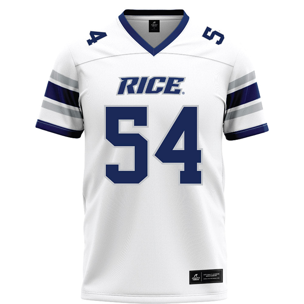 Rice - NCAA Football : Austin Harnetiaux - White Football Jersey-0