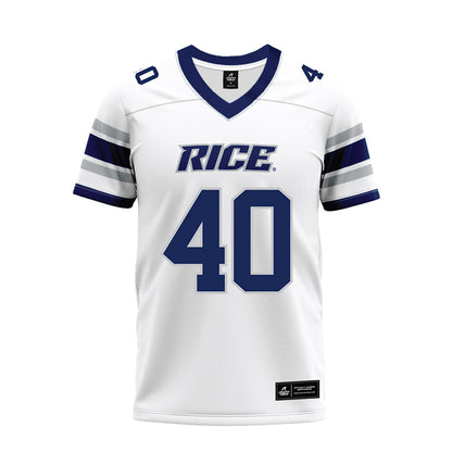Rice - NCAA Football : Jayden Cupitt - White Premium Football Jersey-0