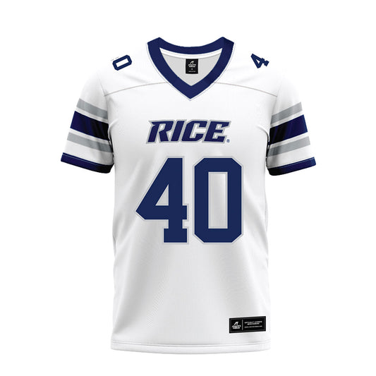 Rice - NCAA Football : Jayden Cupitt - White Premium Football Jersey-0