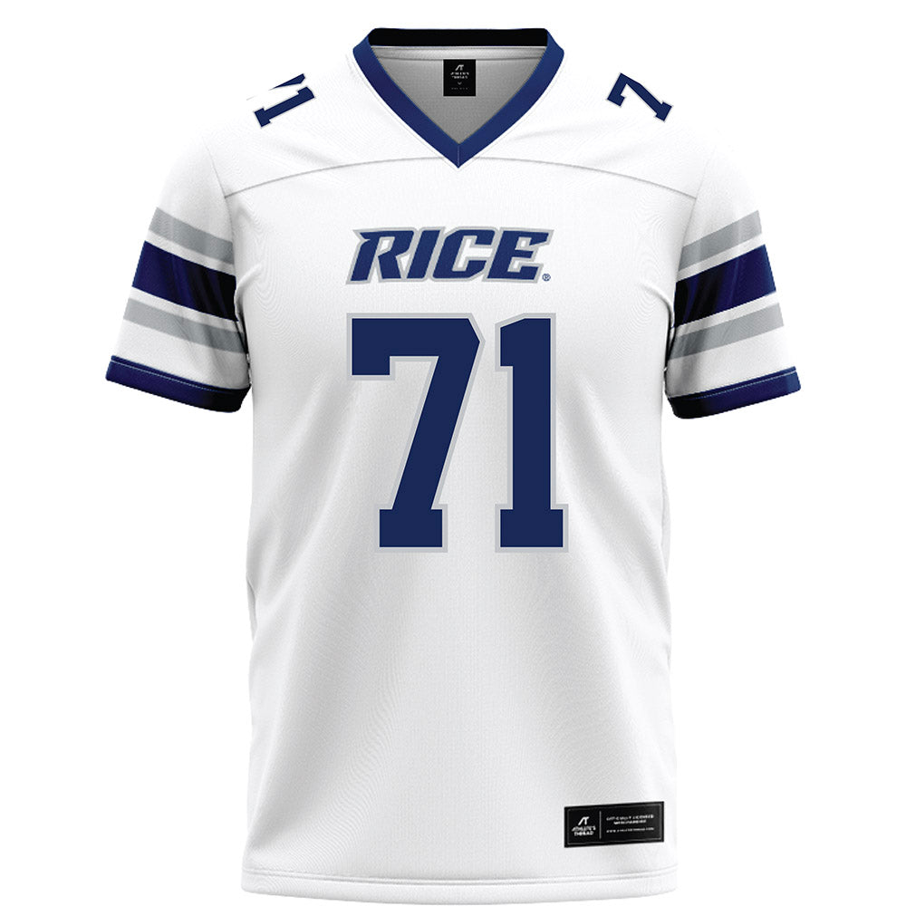 Rice - NCAA Football : Cole Principe - White Football Jersey-0