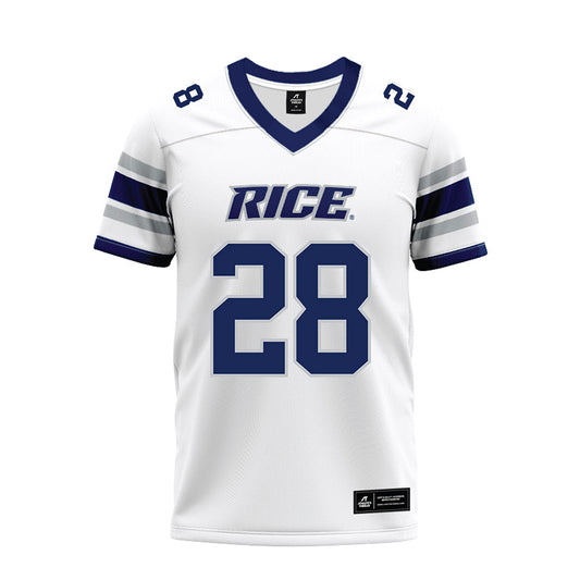 Rice - NCAA Football : Enock Gota - White Premium Football Jersey-0