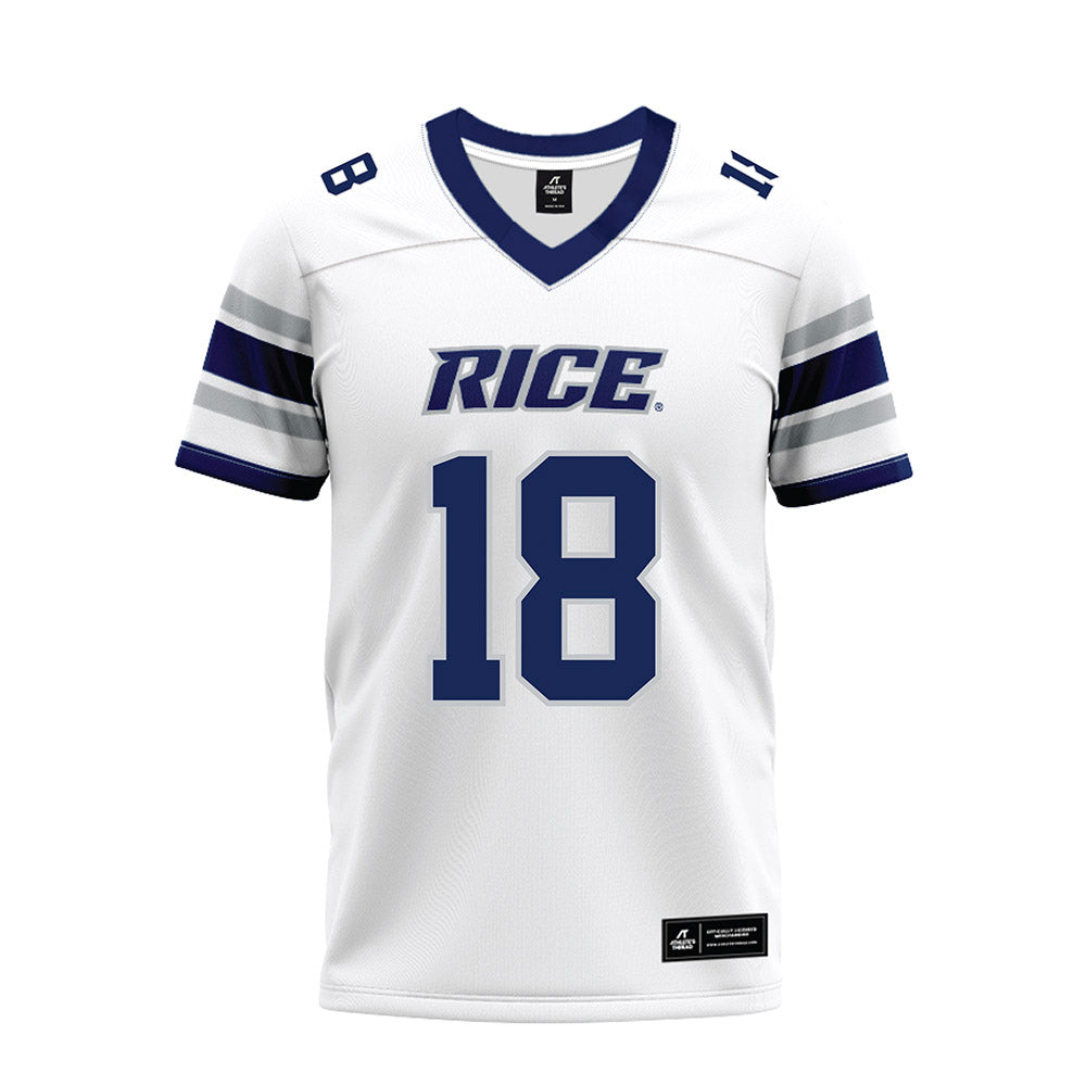 Rice - NCAA Football : Ahran Ogbor - White Premium Football Jersey-0