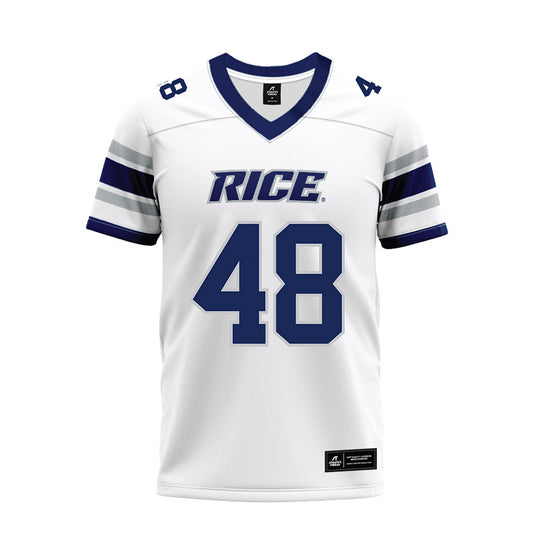 Rice - NCAA Football : Phoenix Derichsweiler - White Premium Football Jersey-0