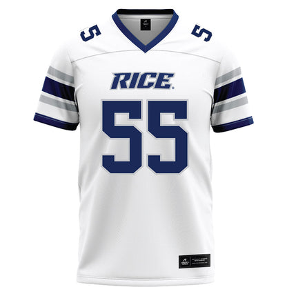 Rice - NCAA Football : CJ Witten - White Football Jersey-0