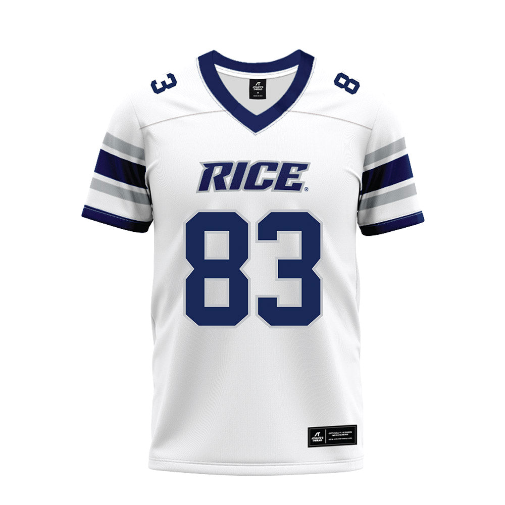 Rice - NCAA Football : Jackson Ranucci - White Premium Football Jersey-0