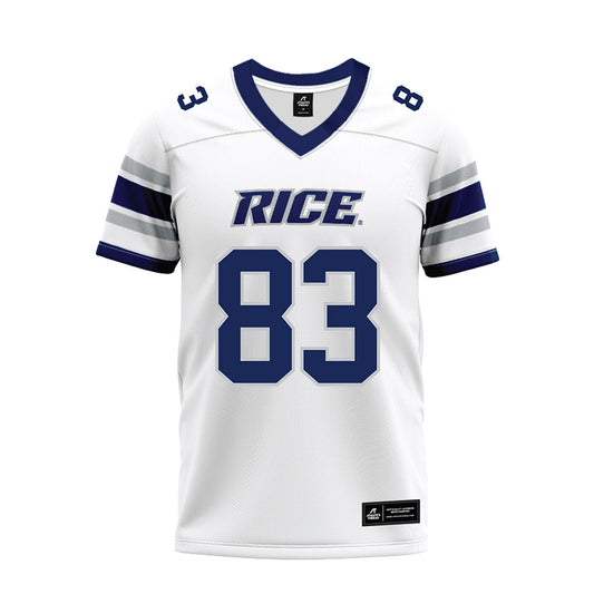 Rice - NCAA Football : Jackson Ranucci - White Premium Football Jersey-0