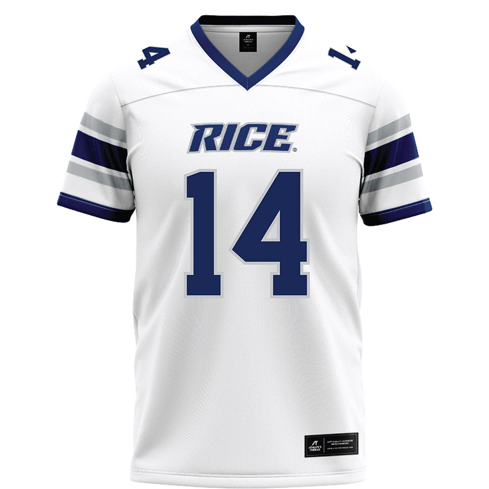Rice - NCAA Football : Ayden Wilhelm - White Football Jersey-0