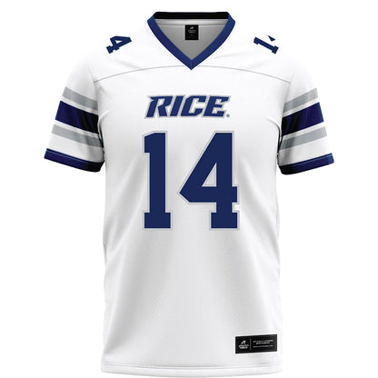 Rice - NCAA Football : Ayden Wilhelm - White Football Jersey-0