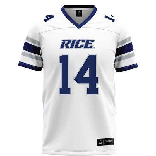 Rice - NCAA Football : Ayden Wilhelm - White Football Jersey-0