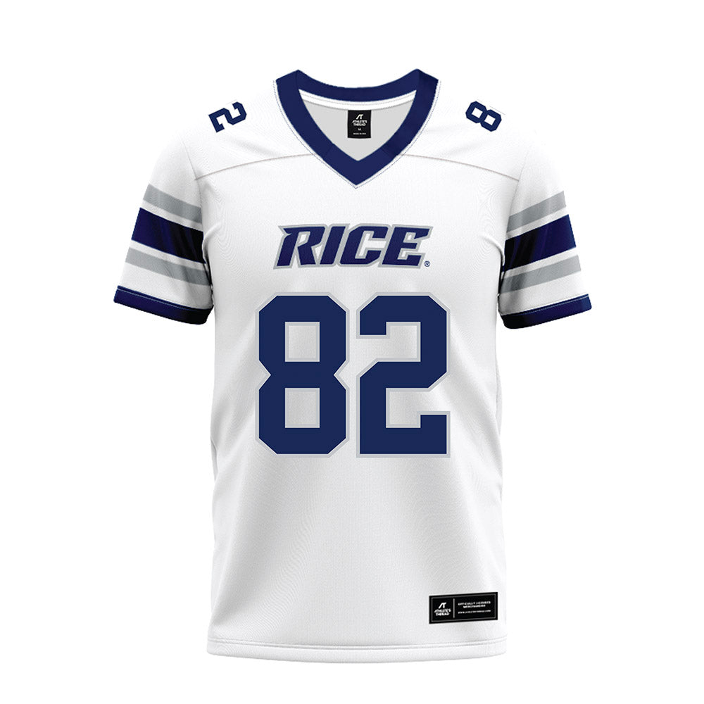 Rice - NCAA Football : Colton Cole - White Premium Football Jersey-0