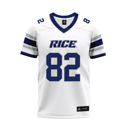 Rice - NCAA Football : Colton Cole - White Premium Football Jersey-0