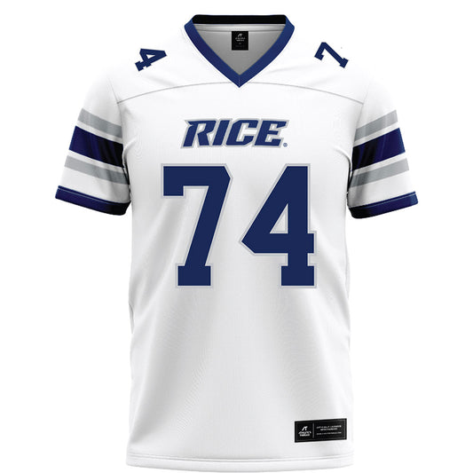 Rice - NCAA Football : Clay Mitchell - White Football Jersey-0