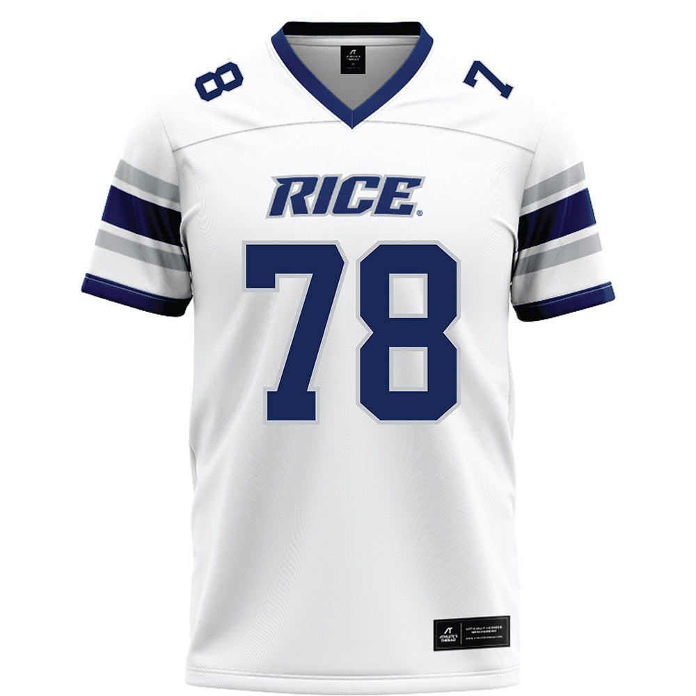 Rice - NCAA Football : Erben Birkhoff - White Football Jersey-0