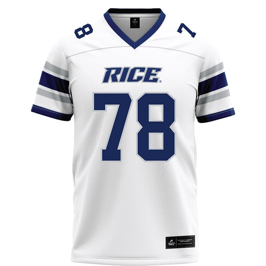 Rice - NCAA Football : Erben Birkhoff - White Football Jersey-0