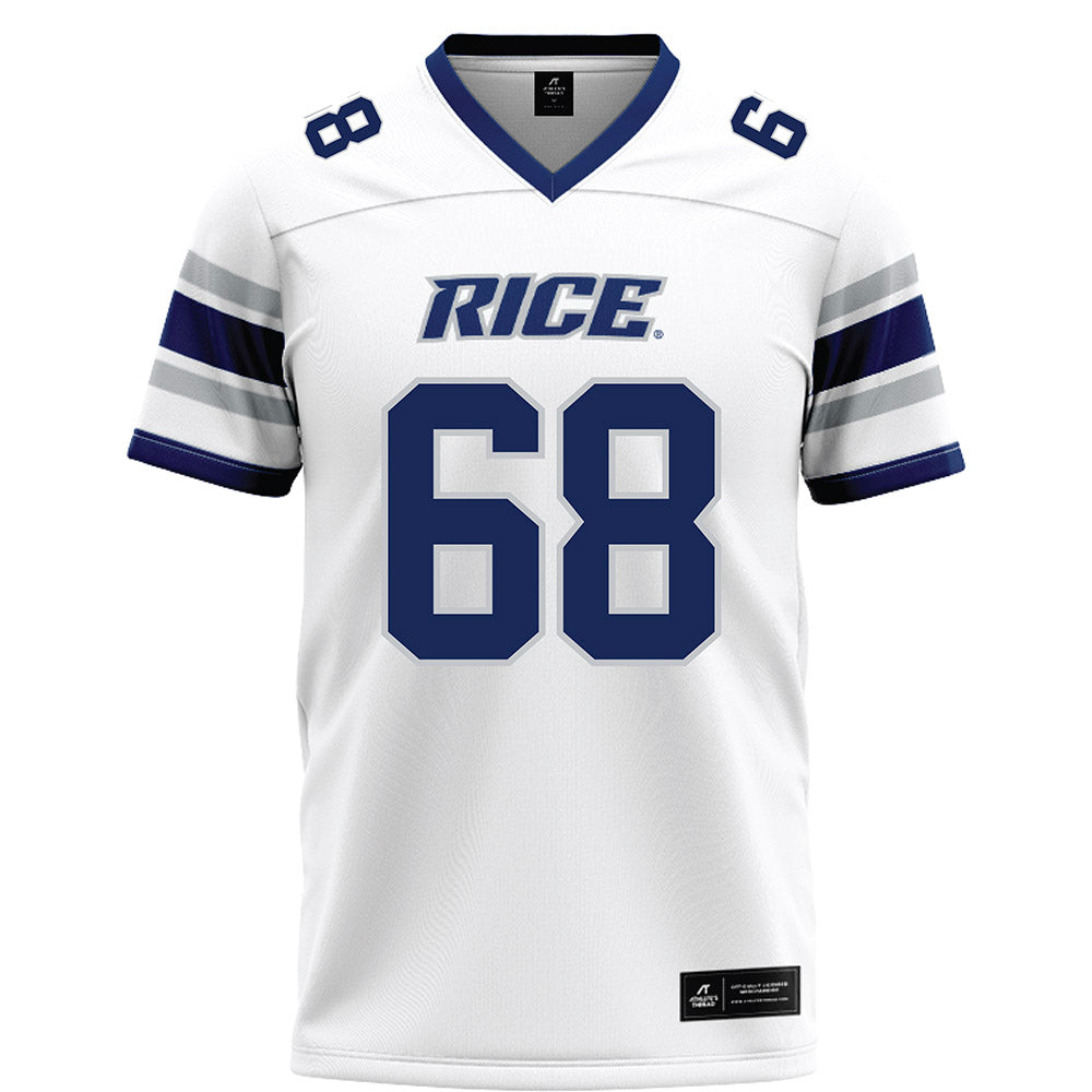 Rice - NCAA Football : Scott Becker - White Football Jersey-0