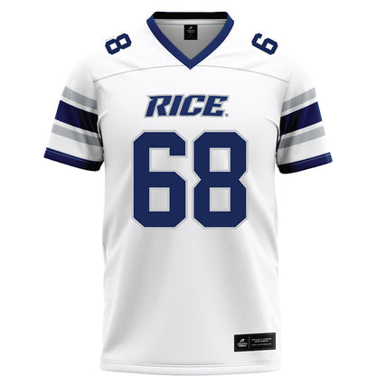 Rice - NCAA Football : Scott Becker - White Football Jersey-0