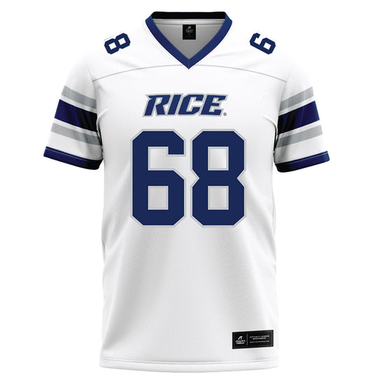 Rice - NCAA Football : Scott Becker - White Football Jersey-0