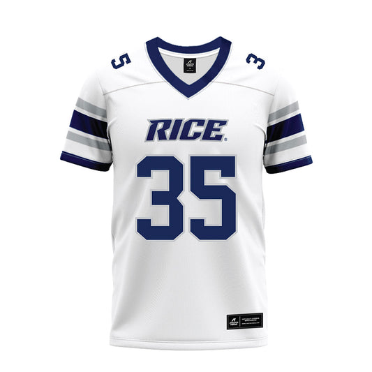 Rice - NCAA Football : Elijah Brown - White Premium Football Jersey-0