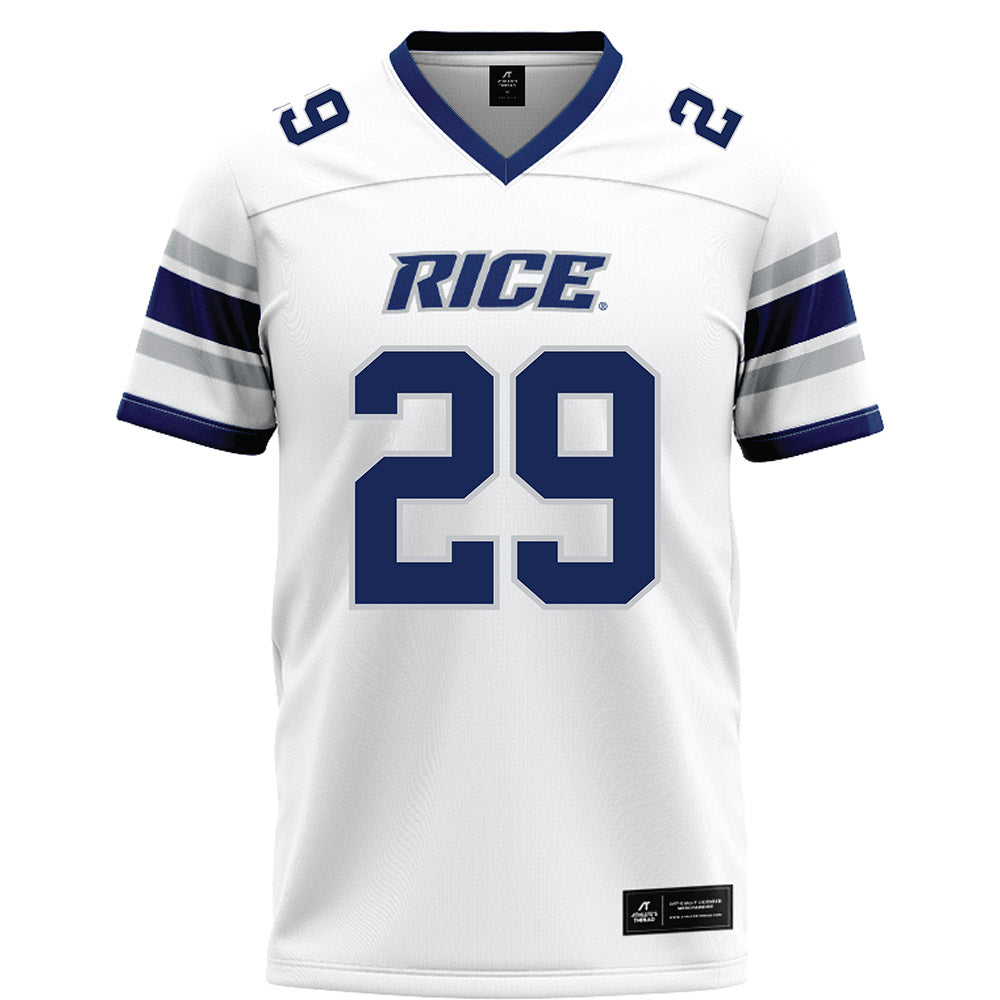 Rice - NCAA Football : Daveon Hook - White Football Jersey-0