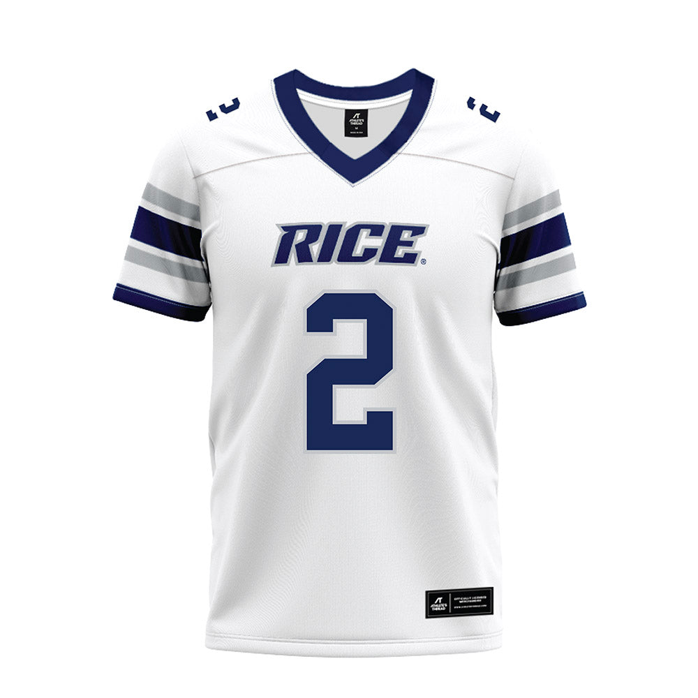 Rice - NCAA Football : Jo Chavez - White Premium Football Jersey-0