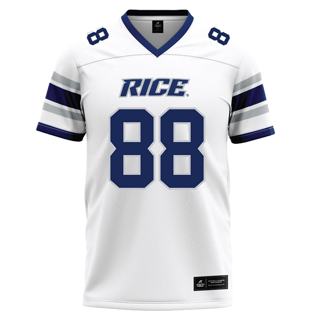 Rice - NCAA Football : Keenan Arcega-Whiteside - White Football Jersey-0