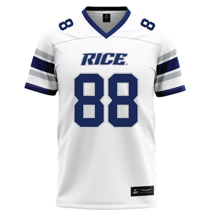 Rice - NCAA Football : Keenan Arcega-Whiteside - White Football Jersey-0