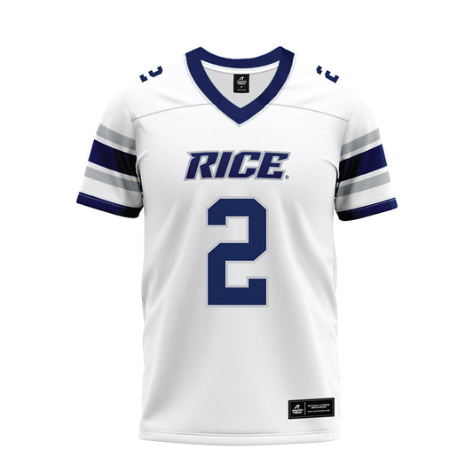 Rice - NCAA Football : Jo Chavez - White Premium Football Jersey-0