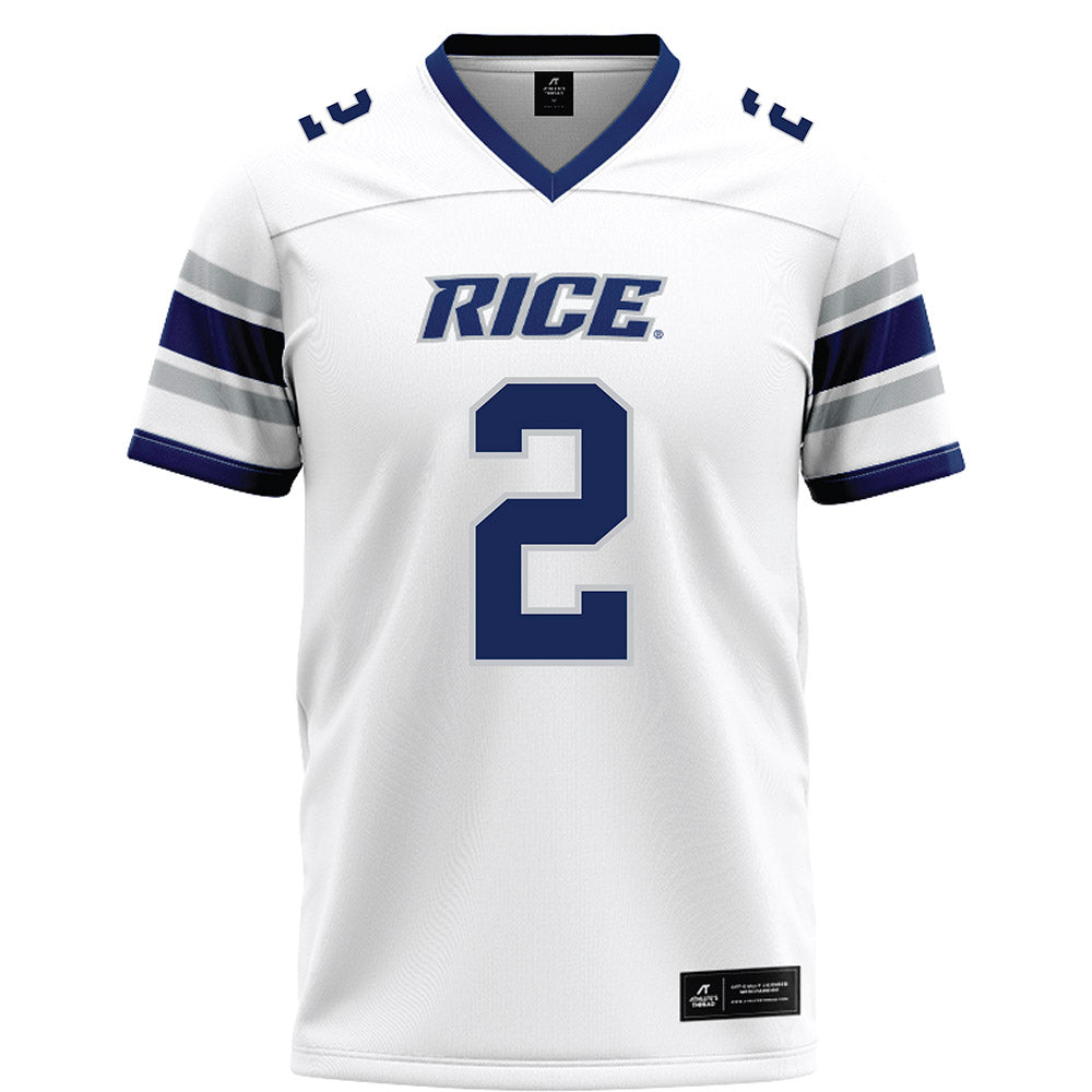 Rice - NCAA Football : Lucas Scheerhorn - White Football Jersey-0