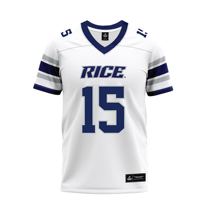 Rice - NCAA Football : Matthew Aribisala - White Premium Football Jersey-0