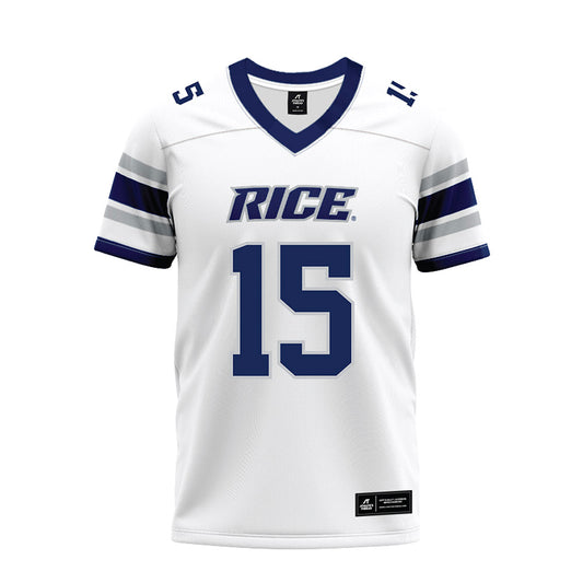 Rice - NCAA Football : Matthew Aribisala - White Premium Football Jersey-0