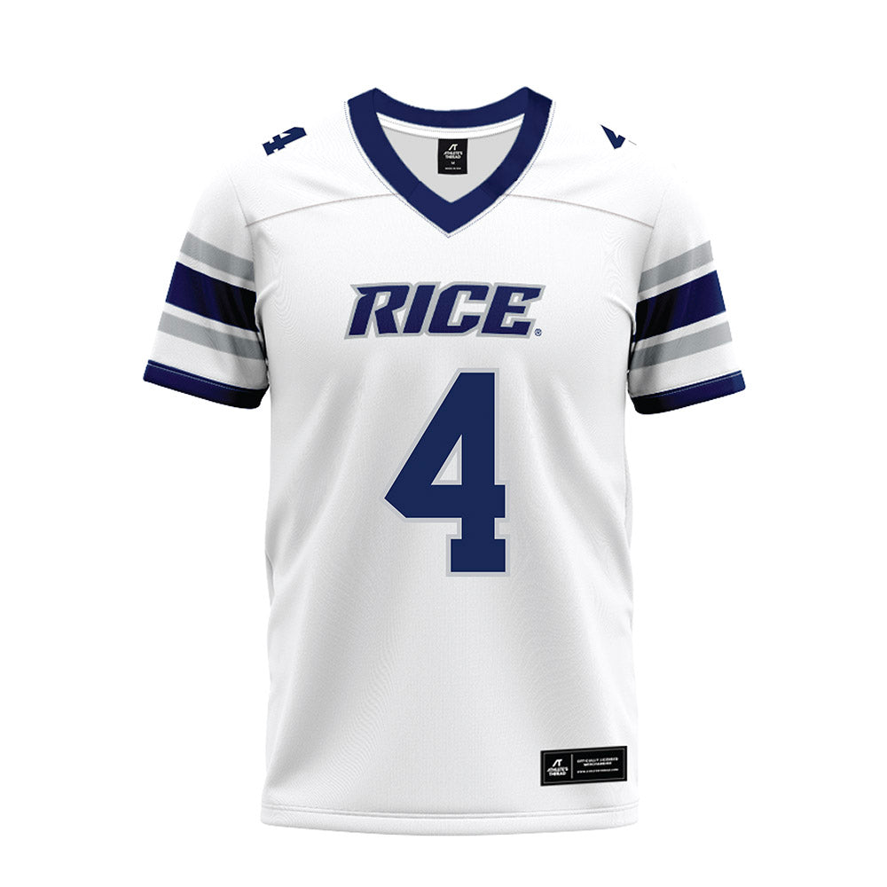 Rice - NCAA Football : Tariq Watson - White Premium Football Jersey-0