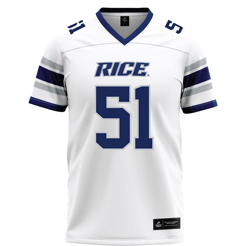 Rice - NCAA Football : Phoenix Derichsweiler - White Football Jersey-0