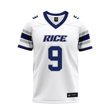 Rice - NCAA Football : Preston Zinter - White Premium Football Jersey-0