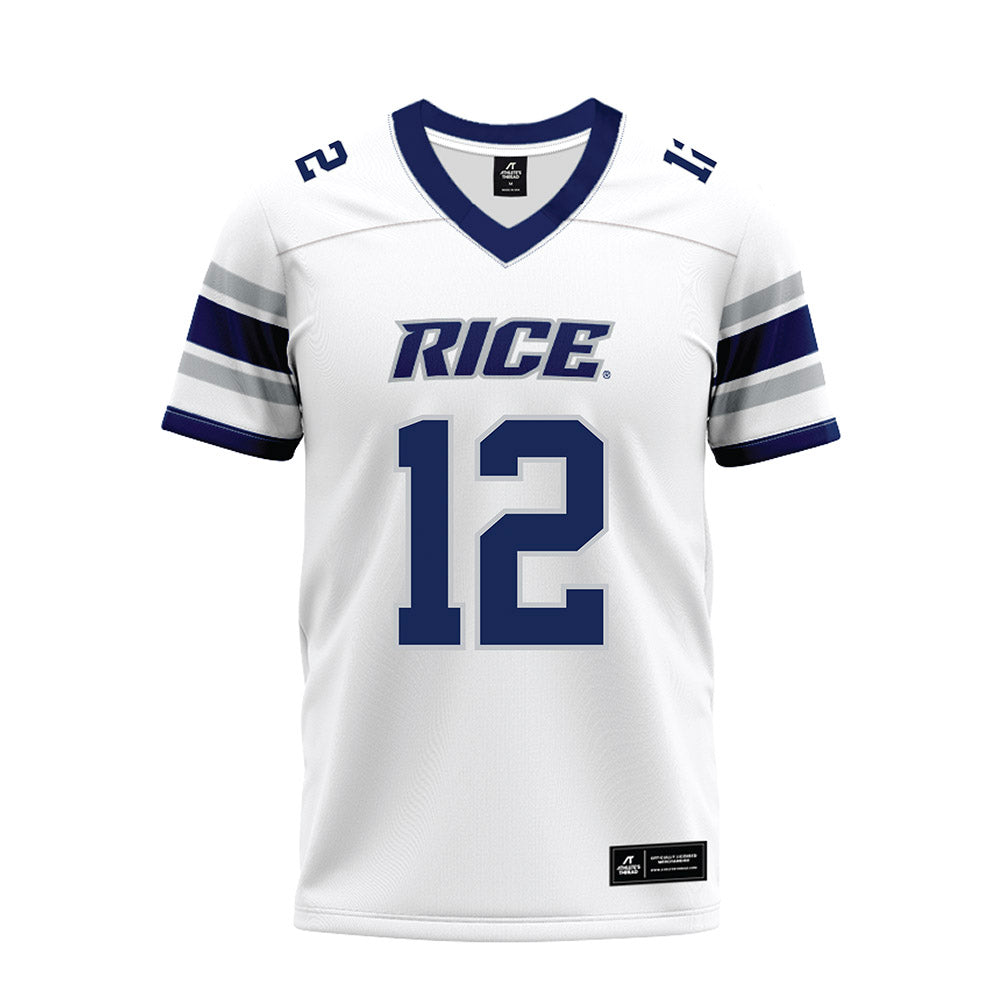 Rice - NCAA Football : Jamir Benjamin - White Premium Football Jersey-0