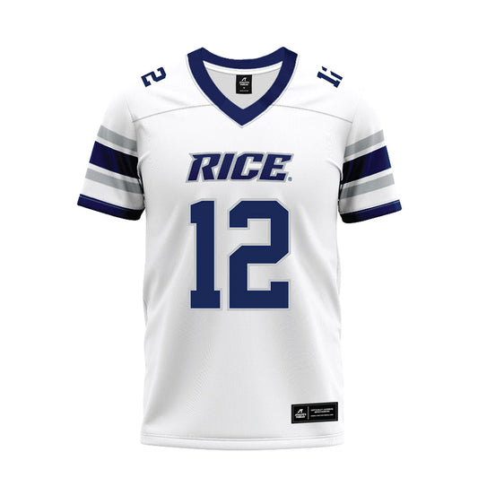 Rice - NCAA Football : Jamir Benjamin - White Premium Football Jersey-0